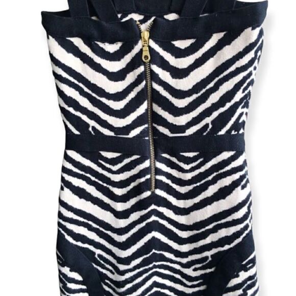 FOREVER 21 ANIMAL PRINT ZEBRA KNIT BODYCON DRESS M - Picture 11 of 11